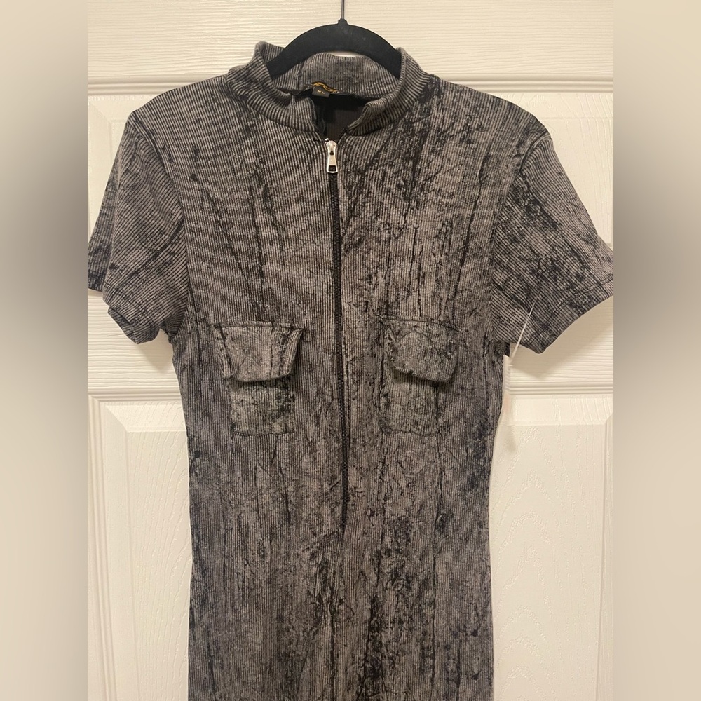 Grey and Black Jumpsuit